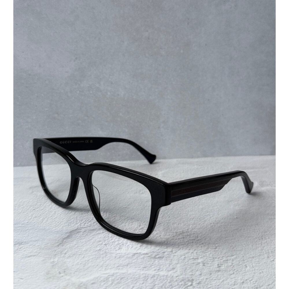 NEW Gucci GG1303O 006 57mm Black Unisex Eyeglasses Frames